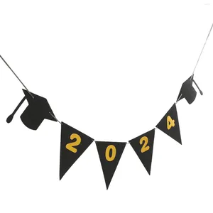 Décoration de fête 2024 Banner de remise des diplômes suspendue Ornement décor Garland Banners Danners Decors