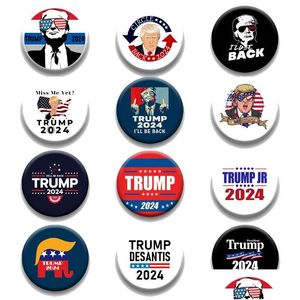 Décoration de fête 2024 Badge électorale Trump Us American Elections Brooch Creative Gift Drop Livrot Home Garden Festive Fournitures Événement