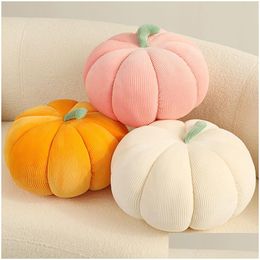 Décoration de fête 20cm Kawaii Nordic Halloween Citrouille P Toy Tarte Plante douce Poupée en peluche Vacances Props Coussin décoratif pour K Dhcih