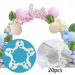 Décoration de fête 20pcs kit de bande de ballon pour arc garland clips fleuris