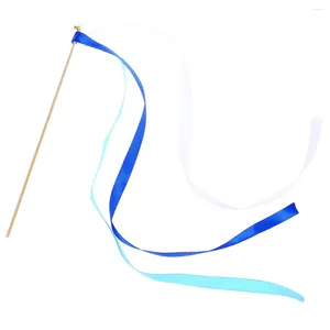 Feestdecoratie 20 stuks lintstokken Fairy Streamers Wands met kleine bel Trouwbedankjes (blauw)