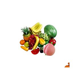 Party Decoratie 20 -stcs Gevestigd fruit- en groentemodel kunstmatige rekwisieten voor huishoudelijke decor willekeurige stijl Q6 drop levering home gar dhvhj