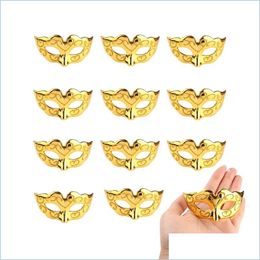 Feestdecoratie 24 stuks decoratieve mini maskerade decoraties mardi gras venetiaans masker feest cadeau druppel levering 2021 homeIndustry dhwn8