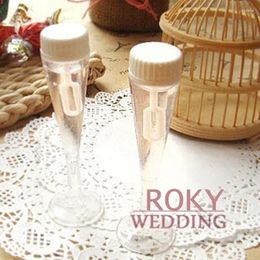 Décoration de fête 24pcs Champagne en verre Bubble Bulle Favors Savon Eau pour douche nuptiale