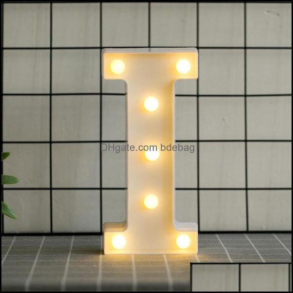 Décoration De Fête 26 Lettre Anglaise Lampe Amour En Forme De Coeur Chiffres Arabes Led Fête De Noël Ménage Lumières Colorées 5 3Hb J2 Dro Dhkfx