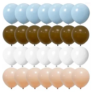 Décoration de fête 28pcs ballons bruns bleus blanc blush neutre letex ballon pour sexe révéler un anniversaire de mariage baby shower ours décor