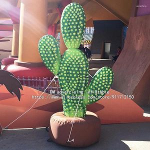 Decoración de fiestas 2M Globo de planta de cactus inflable gigante para color personalizado