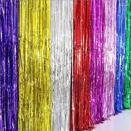 Party Decoratie 2m Gouden zilveren Balloon FOIL TASSELS SPARTEN TIENSEL TASSEL Wedding Kids Verjaardag ornamenten benodigdheden