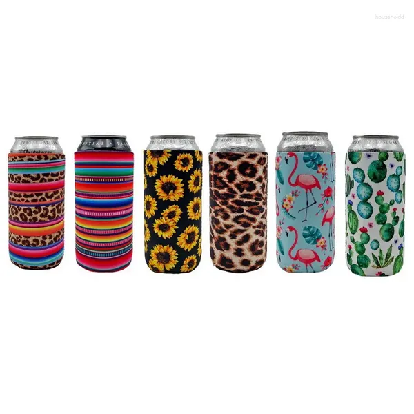 Decoración de fiesta 2 unid plegable neopreno lata enfriador de cerveza mangas de energía alta / bebida de cerveza Coolies para 16 oz Rockstar Monster 500 ml botella