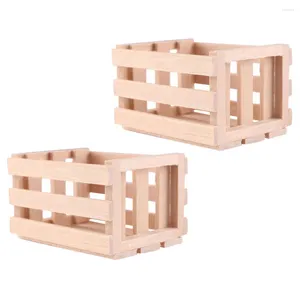 Party Decoration 2pcs Mini Basket House Decor Po Props Life for Gift Kid Home