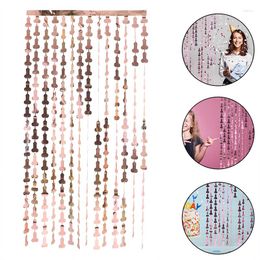 Décoration de fête 2x1M 12 Couleur Feuille Métallique Tinsel Fringe Rideau Porte Pluie Maison Chambre Mariage Déco Scène Toile de Fond Fond Po Props