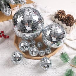 Décoration de fête 3-12cm Silver Christmas Ball Ornements Treen Ornements Home Decor Navidad Year 2024 Supplies