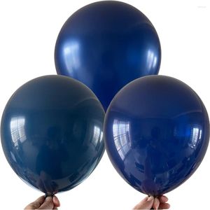 Décoration de fête 3 types de ballons bleu marine foncé bleu bleu clair ballon mat narlescent ballon 12 pouces 30pcs pour le mariage d'anniversaire