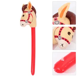 Décoration de fête 3 pièces animaux longs bâtons jouets pour filles cheval enfants décorations gonflable PVC thème anniversaire enfant