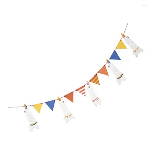 Feestdecoratie 3 stuks Wimpel Kindornament Mexicaanse Fiesta Supplies Alpaca Banner Pull Flag