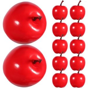 Party Decoration 30 PCS Artificial Apple Fruit Model Prop Lifelike Apples Simulation Faux Foam False Ornament