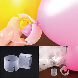 Décoration de fête 30 pièces accessoires de base de ballon de fleur bricolage guirlande d'anniversaire décorations de mariage support d'arc connecteur clip anneau B