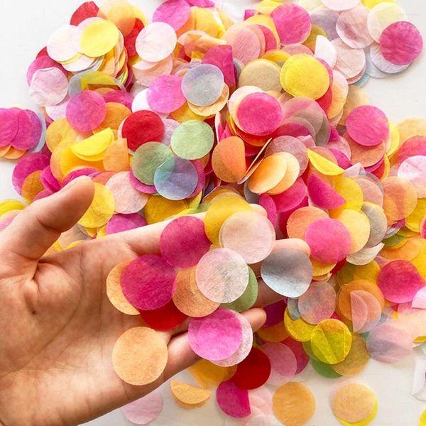 Party Decoration 30g mélange couleur ronde tissu papier table confetti mariage anniversaire baby showers décor arts artists packaging ballon