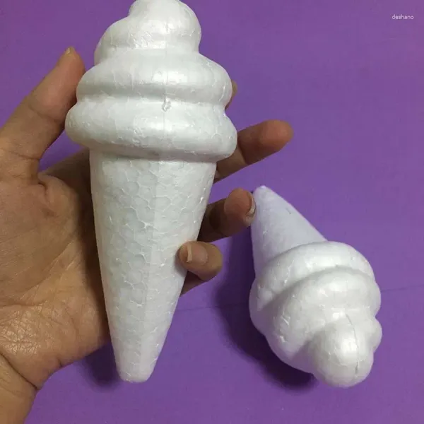 Décoration de fête 30pcs Styrofoam artificiel Ice Ice Cream Decorative Food Food Solid Polystyren Balls DIY Craft Materials Christmas Decor