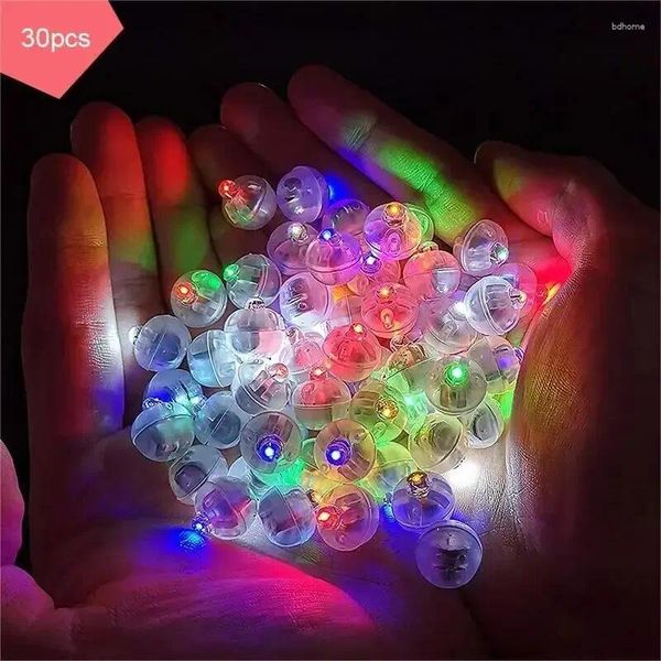 Décoration de fête 30pcs ampoule LED Lumières de ballon individuelles minuscules artisanat de batterie sans fil brillance des maisons de bricolage décorations de bureau