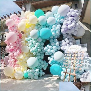 Feestdecoratie 30 stcs/lot 5/10/12inch aron snoepkleur latex ballonnen bruiloft verjaardag baby shower boog kit helium ballon droy mxhome dhyym