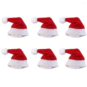 Décoration de fête 30pcs mini chapeau de Noël Santa Claus de Noël.