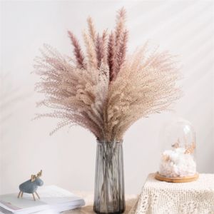 Decoración del partido 30 Unids Real Dry Reed Flowers Bouquet Home Wedding Table Flores Preservadas Natural Pampas Grass Decor For Room 220919