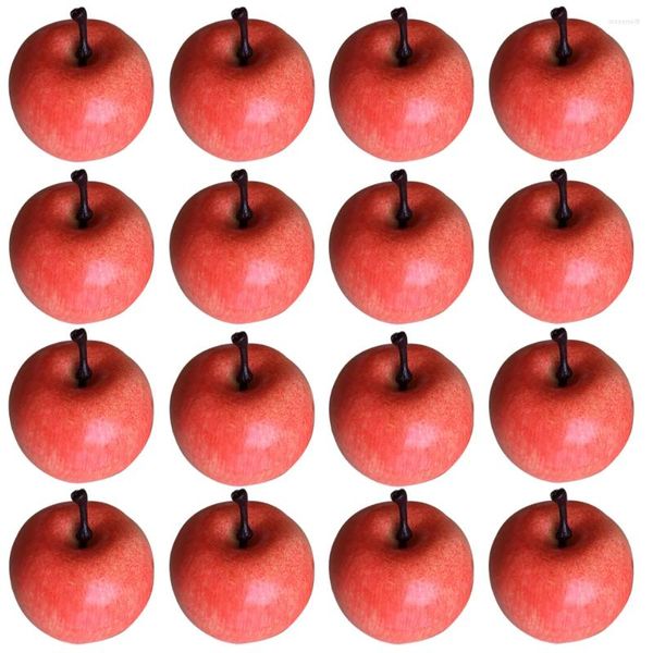 Décoration de fête 30 pièces modèles de pommes réalistes ornements de fruits décors réalistes Faux