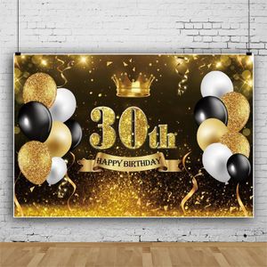 Décoration de fête 30e 40 50 ans joyeux anniversaire fond photographie Studio Po toile de fond numérique ClothParty