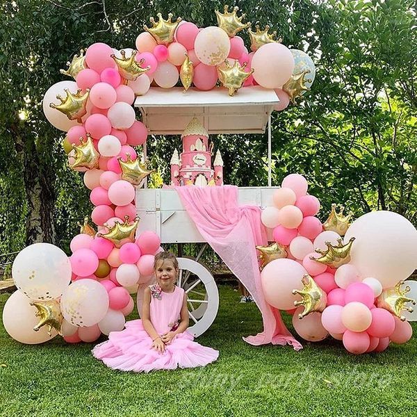 Decoración de fiesta 36 pulgadas Jumbo Pastel Globos redondos Big Giant Beautiful Baby Shower Cumpleaños Boda Macaron Globo Bolas Arco