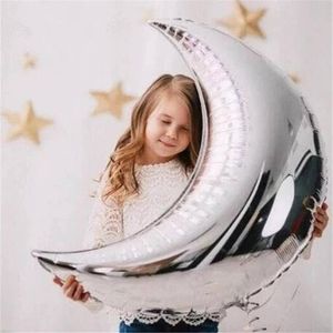 Décoration de fête 36 pouces Lune Ballon Fille Jouet Feuille d'aluminium Centre commercial Activité Baby Shower Anniversaire de mariage