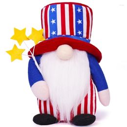 Décoration de fête 367a patriotiques Gnome Independence Day Toy sans visage Decors de vacances