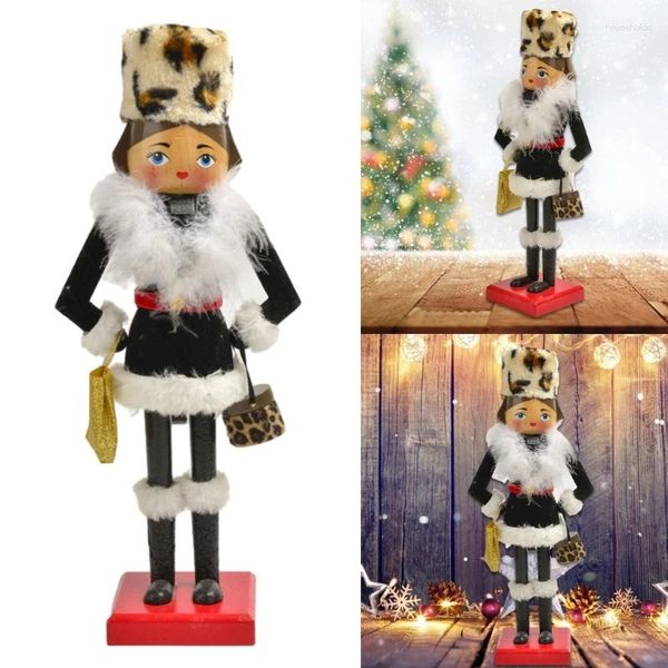 Décoration de fête 38 cm Casse-Noisette Soldat Princesse Figurine En Bois Jouet Décorations De Noël Cadeau