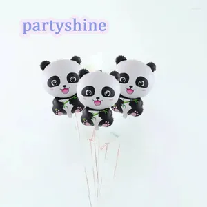 Party Decoration 3pcs Cartoon Panda -vormige folieballonnen levert gelukkige verjaardagsthema Decors