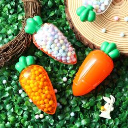 Party Decoratie 3 stcs Easter Plastic Carrot Candy Box Basket Fillers Kindercadeauzakken Home Decor Baby Shower Supli