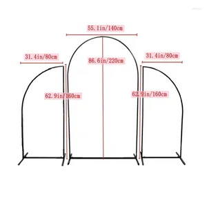 Feestdecoratie 3 stks Bruiloft Boog Bloem Stand Evenement Rekwisieten Ijzer Podium Achtergrond Frame Decoratief