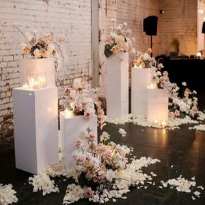 Party Decoration 3 stks) Groothandel Mental Wedding PLINTH White Clear Acrylic Display Stand Round for Events Yudao931