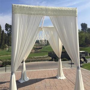 Partydecoratie 3x3m vierkant paviljoen bruiloft achtergrond frame rekwisieten gebeurtenis achterdrop standaard boog paal garen trusspartypen