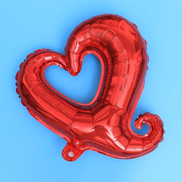 Décoration de fête 4 18 pouces / 49 cm Ballons de coeur en aluminium Belle forme Décor créatif pour les mariages d'anniversaire Printemps