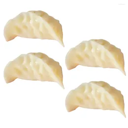 Party Decoratie 4 Stuks Kunstmatige Verjaardag Voor Meisje Kinderen Voedsel Fantasiespel Pvc Simulatie Dumpling Model