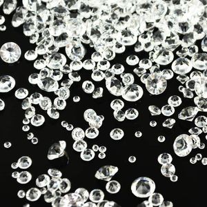 Partijdecoratie 4000pcs / pack Confetti bruiloft decor acryl kristallen levert viering 2,5-7.5mm kleine diamant tafel scatter