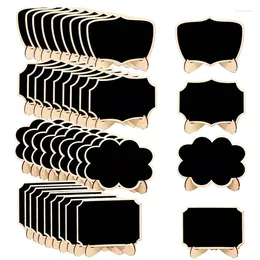 Décoration de fête 40pcs miniboard mini-tableau noir avec support de chevalet 4 styles différents pour les parties d'étiquette de mariage décoration d'événements