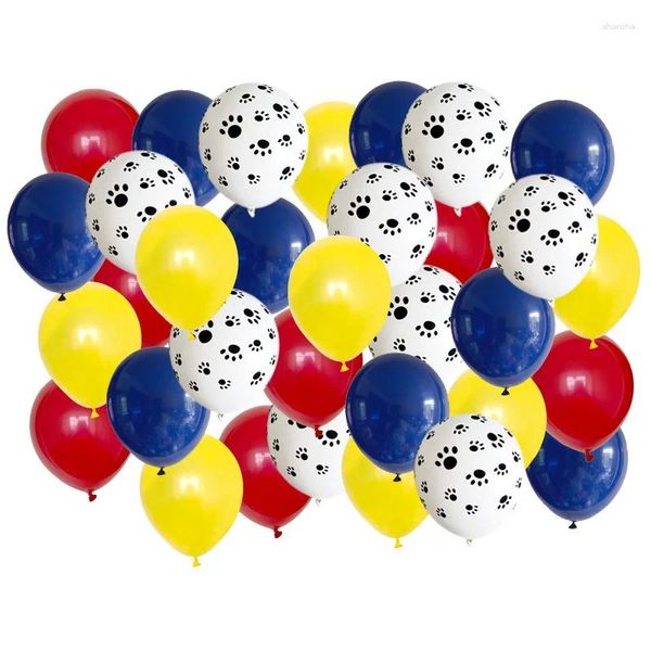 Décoration de fête 40pcs mélange ballons de chien anniversaire de garçon vert girl girl classique toys globos helium air boules gonflables