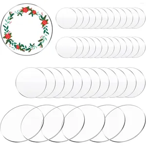 Party Decoratie 42 % Cirkel Clear Acryl Sheet Set 3/4/6inch Round Sign voor Cricut Cutting and Graving Painting Diy Projects