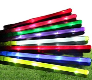 Decoración de fiestas 48 cm 30pcs Glow Stick LED Rave Concert Lights Accesorios Neon Sticks Juguetes En el Dark Cheer3301624