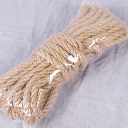 Feestdecoratie 4mm Natuurlijke Jute Touw Vintage Touw Koord String Jute Voor DIY Ambachten Cadeaupapier Tuinieren Bruiloft Decor 10 m/partij