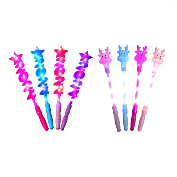 Décoration de fête 4pcs Glow Sticks éclairer les enfants et les adultes décorations néon dans le