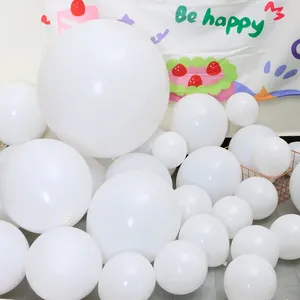 Party Decoration 5/10/12/18/36 inch Matte Pure witte ballon Big latex voor verjaardag bruiloft Decor Baby Shower Supplies