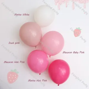 Décoration de fête 5/10/12 / 18 pouces pastels Balloons de la fille rose blanche Révèlent Helium Globos Baby Shower 1er anniversaire Mariage pour enfants décor
