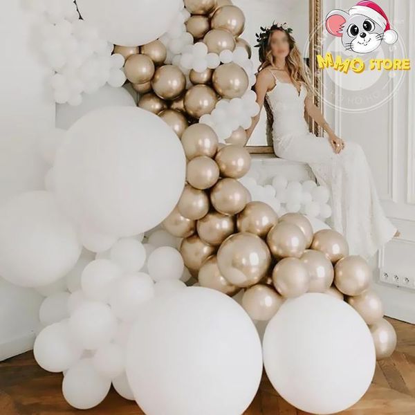 Décoration de fête 5/10/18/36 pouces Globos à l'hélium mat Ballon blanc gonflable anniversaire Mariage Mariage Anniversaire Arche Ballon